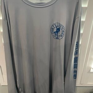 Sport-Tek Gray and Blue Long Sleeve Shirt